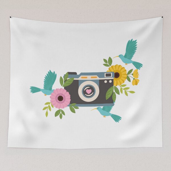 Item preview, Vintage Camera with Flowers designed and sold by AllPerfect.