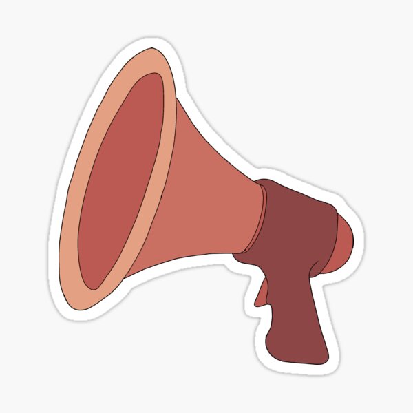 “Megaphone” Sticker by MootMakes | Redbubble