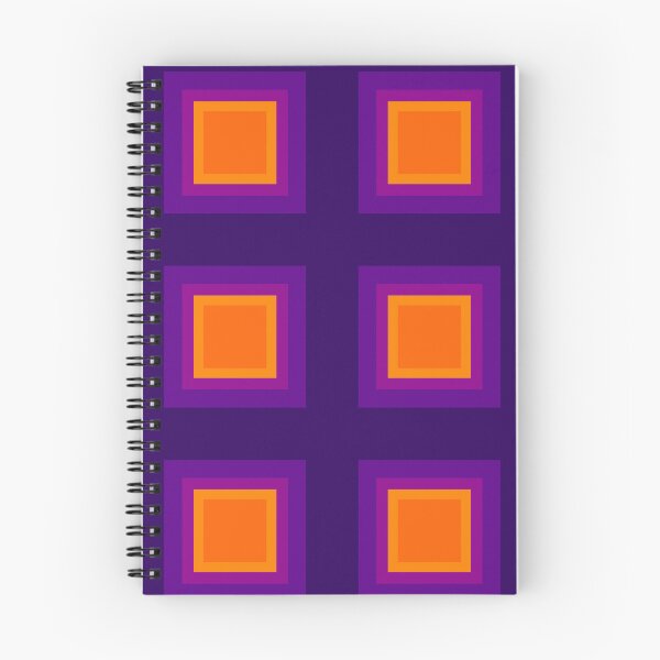 Item preview, Bold Groovy Retro Building Blocks Pattern in Purple and Orange designed and sold by PoppyPattern.