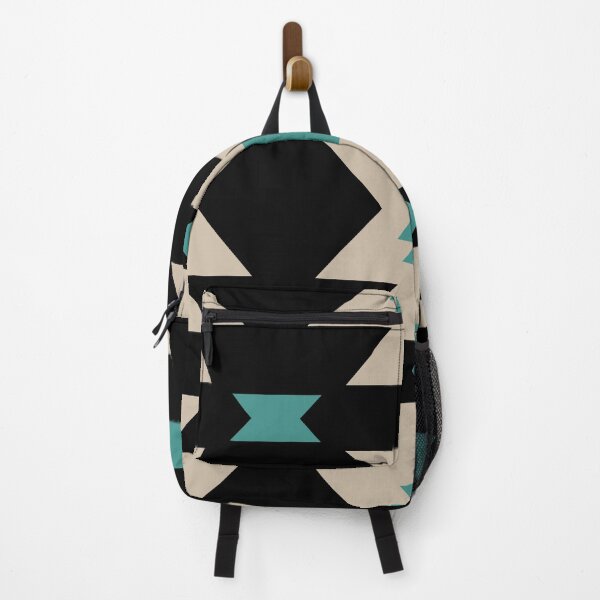 Item preview, Southwestern Geometric Pattern Black Turquoise and Beige designed and sold by tonymagnerart.