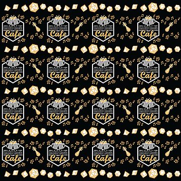 Artwork thumbnail, Classic Black and Gold Bard Rock Print by bardrockcafe