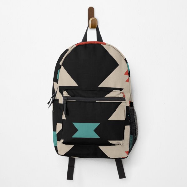 Item preview, Southwestern Geometric Pattern Black Turquoise Red and Beige designed and sold by tonymagnerart.