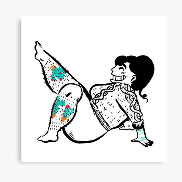 Mme Cactus Impression sur toile