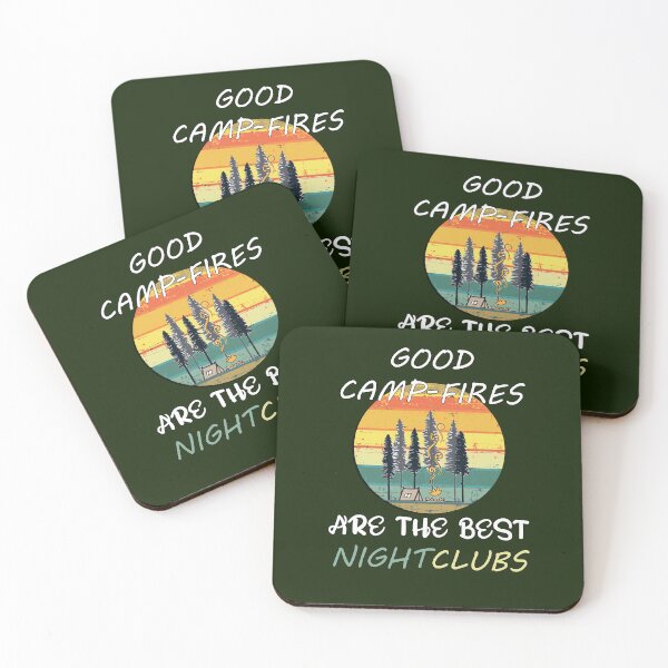 Item preview, Funny Quote Good Campfires Are The Best Night Clubs Camping designed and sold by Cute & Sassy Custom Gifting Boutiques.