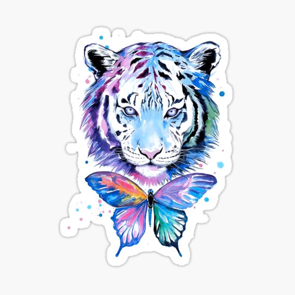Vista previa del artículo con la obra «El arte de colorear y dibujar sobre el tigre y la mariposa.», diseñado y vendido por MED-AFDS.