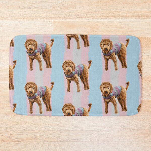Item preview, Trans Pride Goldendoodle Dog designed and sold by kylepeterart.
