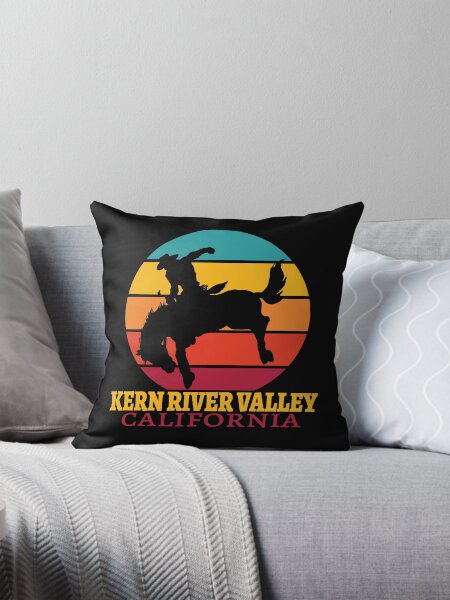 Aperçu de l'œuvre Rodéo Rétro Kern River Valley Californie Tronçonnage Cheval Style Rétro Vintage créée et vendue par JasKei-Designs.