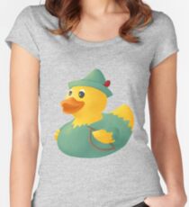 Robin Hood-Gummiente Tailliertes Rundhals-Shirt