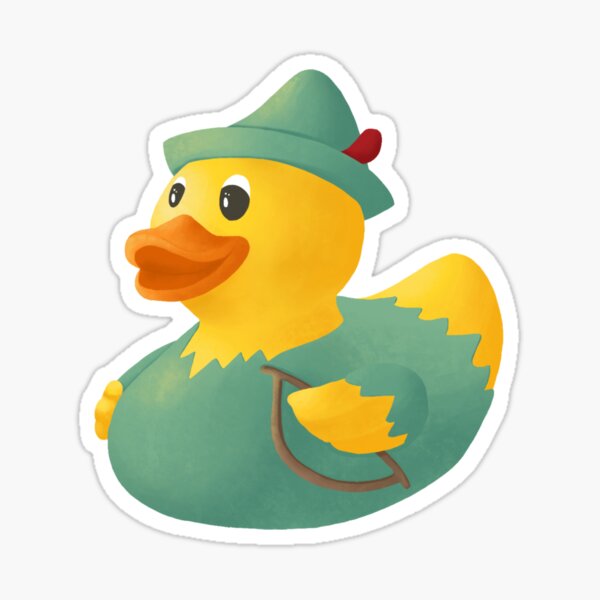 Robin Hood Rubber Duck Sticker