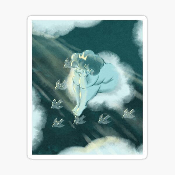 Princesse nuage paisible Sticker