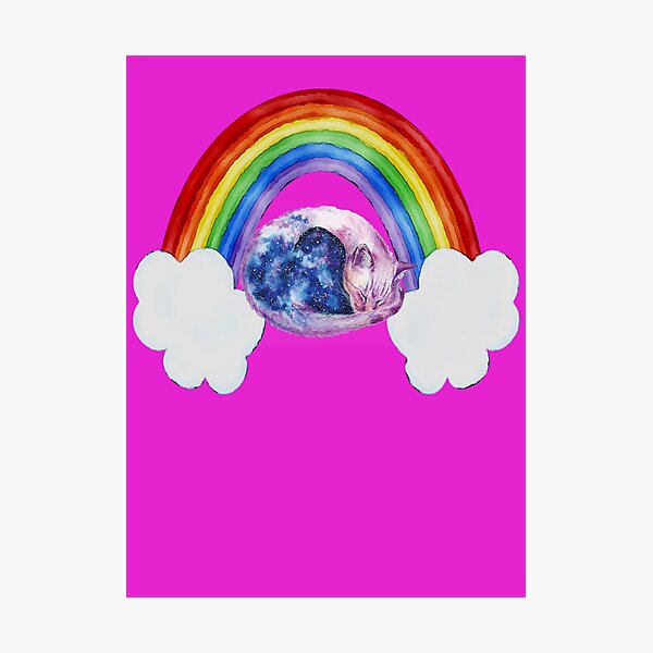 Item preview, space Cat Unicorn designed and sold by cute-cats-world.