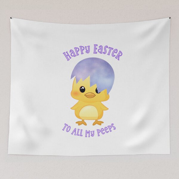 Item preview, Cute Happy Easter Chick Wearing Cracked Egg designed and sold by JanesCreations.