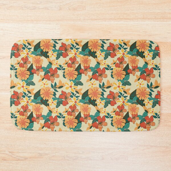 Floral Bath Mat