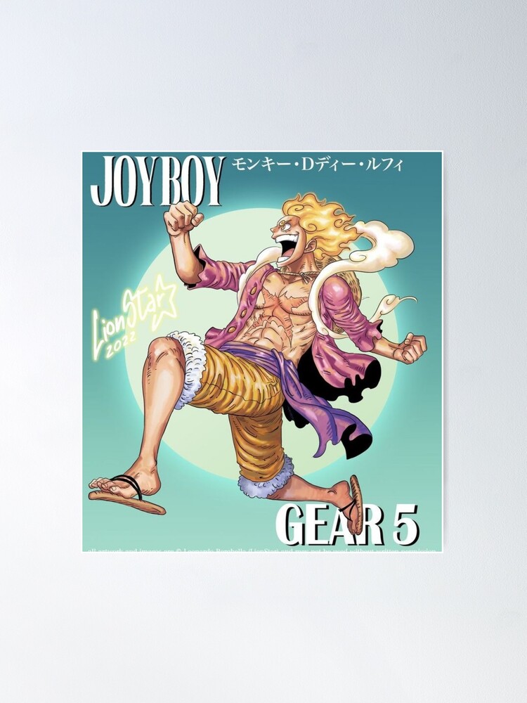 Anime Gear 5 Luffy Crew One Piece, Luffy Gear 5, Joy Boy laugh, Monkey D  Luffy Poster for Sale by LadaKholosho
