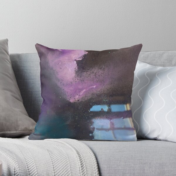 Purple mist Throw Pillow