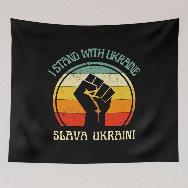 Item preview, I stand with ukraine fist - vintage retro design designed and sold by rmpk101.