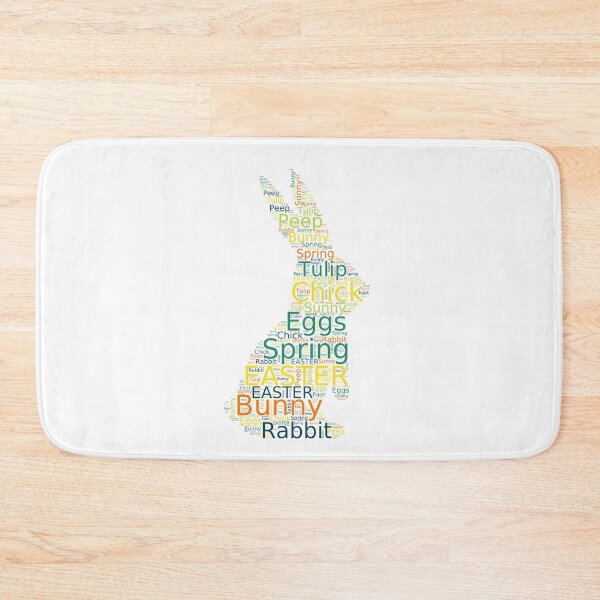 Item preview, Cute Colorful Bunny Easter Words designed and sold by JanesCreations.