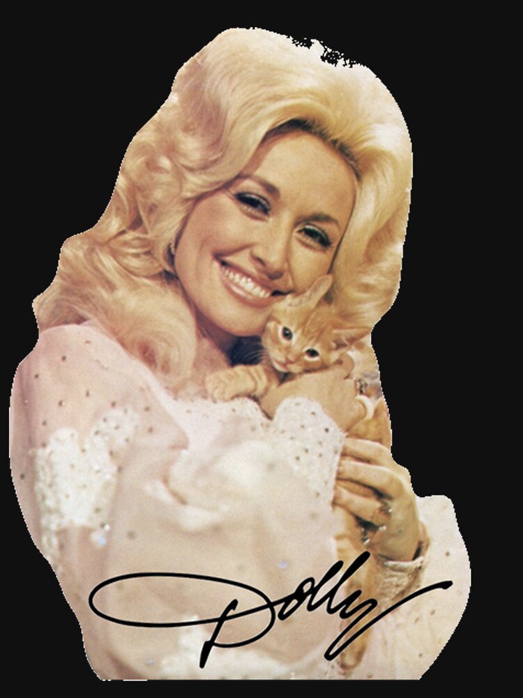 Disover Dolly Parton and Kitten | Active T-Shirt