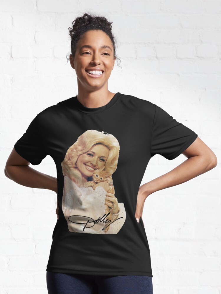 Discover Dolly Parton and Kitten | Active T-Shirt