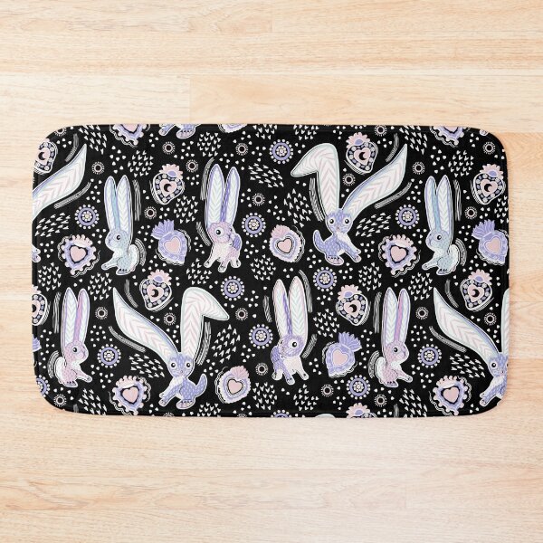 Item preview, Alebrije Rabbits-Pastels On Black & White designed and sold by Pamelandia.