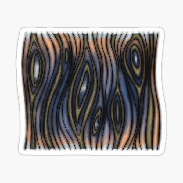 Minimalist Illusion Copper Knots Banded Sticker