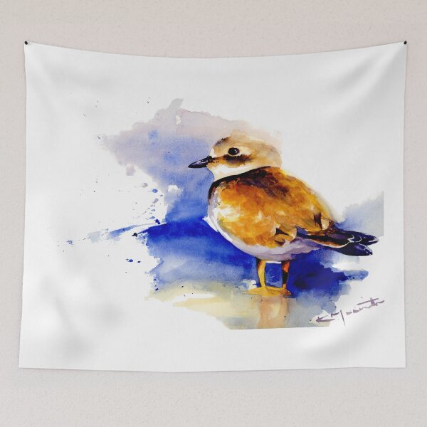Item preview, Sea Bird Ringed Plover watercolour designed and sold by Artz-by-Karlene.
