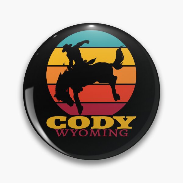 Item preview, Retro Rodeo Cody Wyoming Bucking Horse Vintage Retro Style designed and sold by JasKei-Designs.