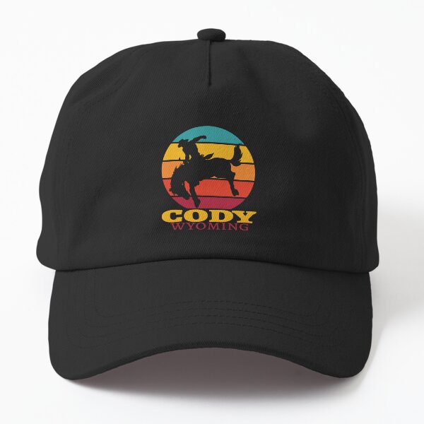 Aperçu de l'œuvre Rodéo Rétro Cody Wyoming Bucking Horse Style Rétro Vintage créée et vendue par JasKei-Designs.