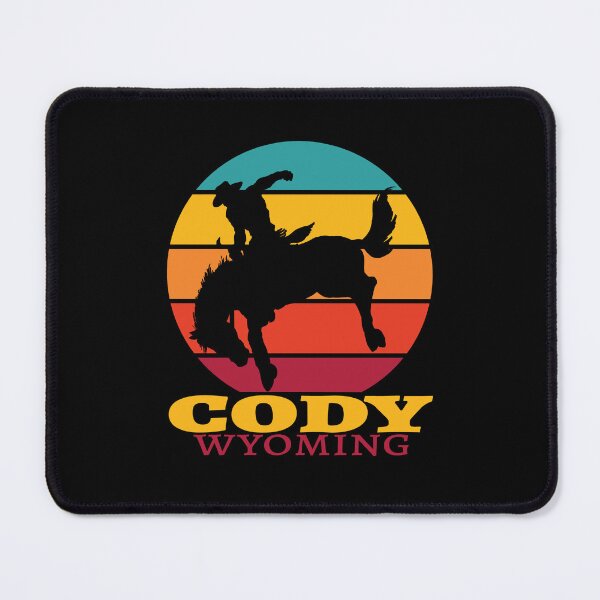 Item preview, Retro Rodeo Cody Wyoming Bucking Horse Vintage Retro Style designed and sold by JasKei-Designs.