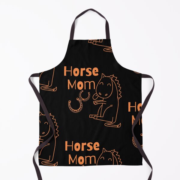 Item preview, Horse Mom & Horseshoes Cute Line Drawing Design designed and sold by EarthArtDesigns.