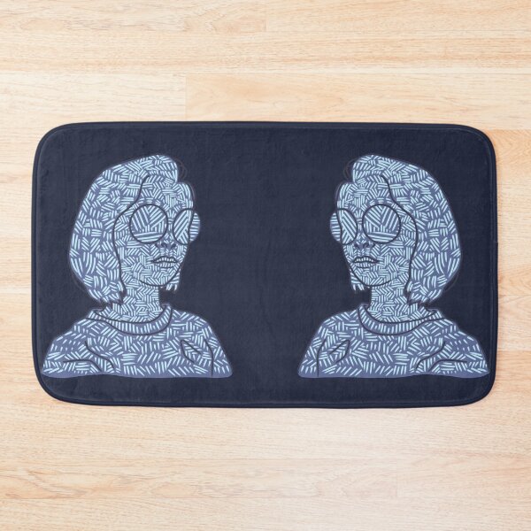 Item preview, Indie Glasses Girl Silhouette with Hatching designed and sold by redvioletart.