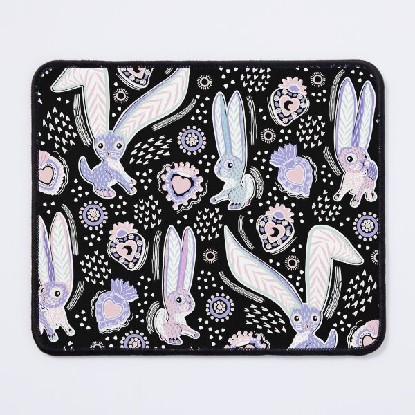 Item preview, Alebrije Rabbits-Pastels On Black & White designed and sold by Pamelandia.