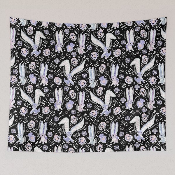Item preview, Alebrije Rabbits-Pastels On Black & White designed and sold by Pamelandia.