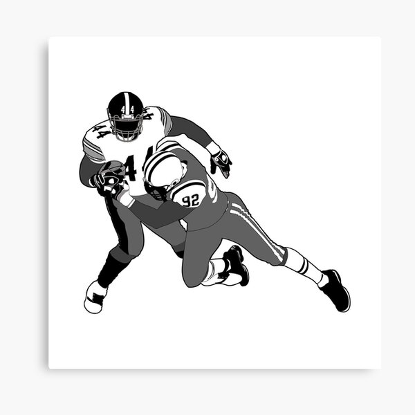 Saquon Barkley Black & White Canvas Art – My Idea Sports Canvas