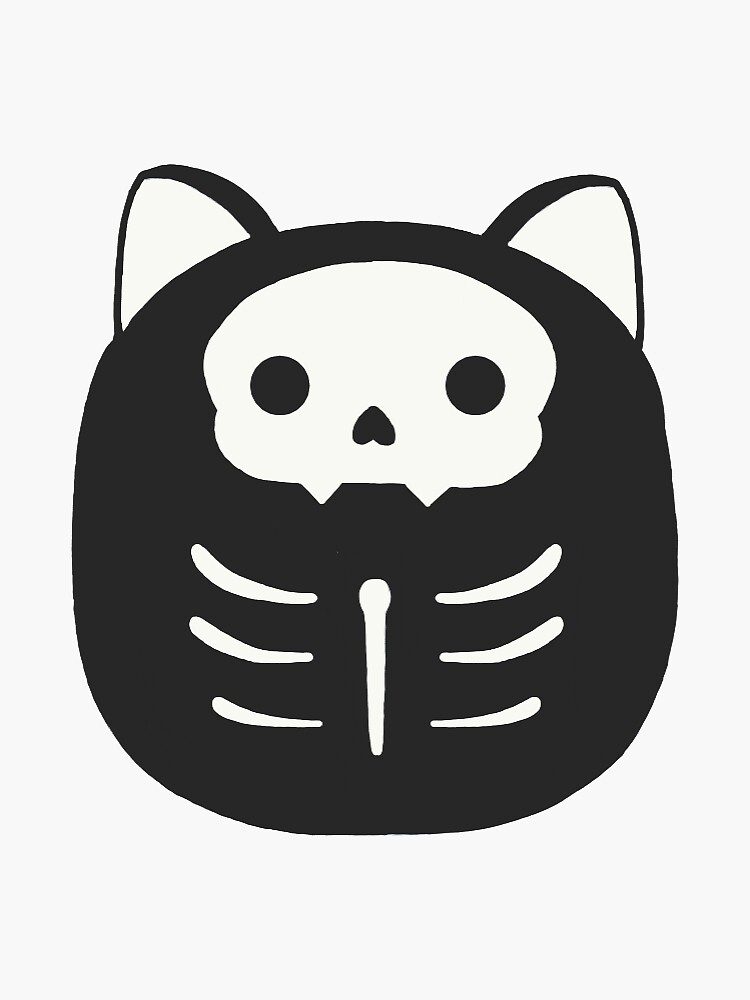 "Skully the cat Squishmallow " Sticker by Redbubble
