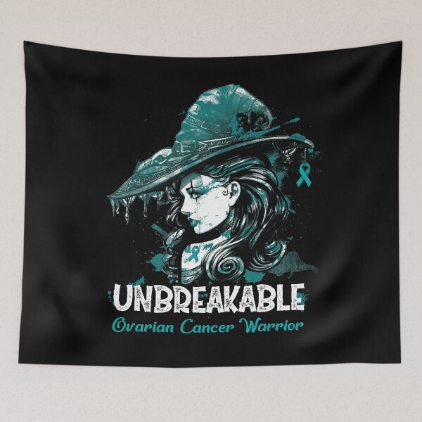 Item preview, Halloween Ovarian Cancer Warrior Unbreakable designed and sold by tenjun16.
