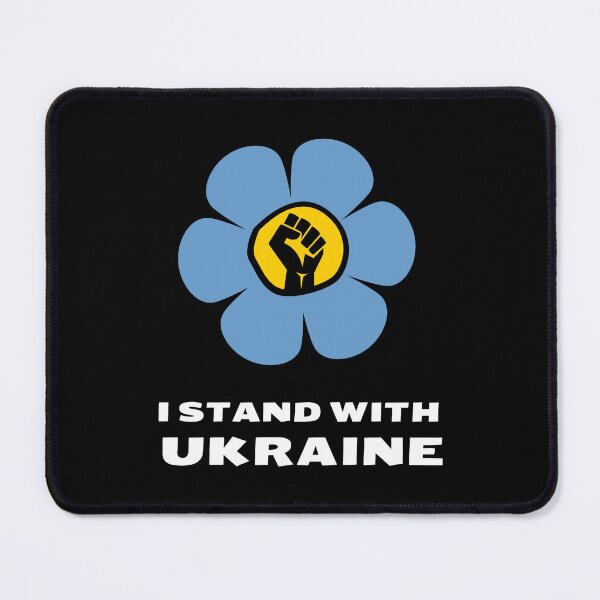 Item preview, I stand with Ukraine -blue and yellow flower designed and sold by rmpk101.