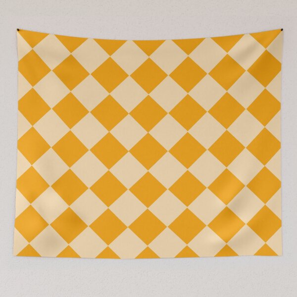 Item preview, Honey Slanted Checker designed and sold by STUDIO MORE Los Angeles.