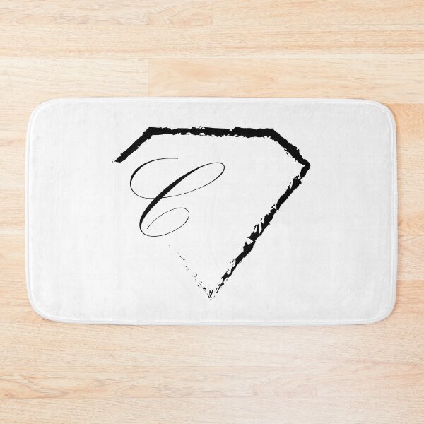 Item preview, C letter monogram initial diamond black designed and sold by mixtape80.