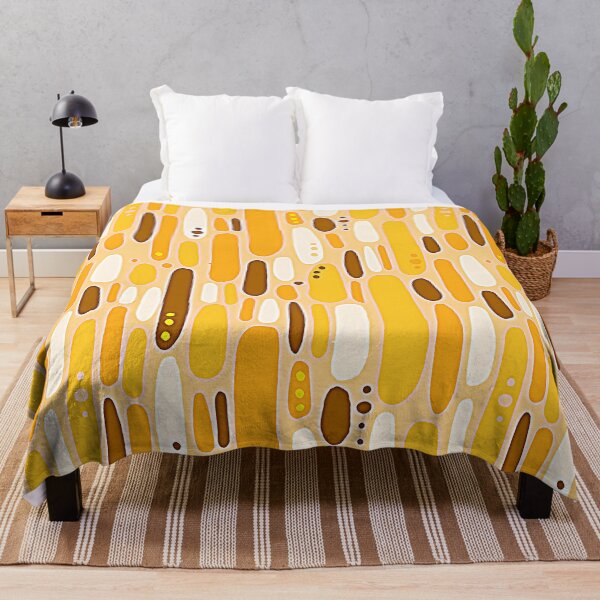 Item preview, Mid-Century Modern Orange-Tangerine Playful Abstract Pattern designed and sold by DEC02.
