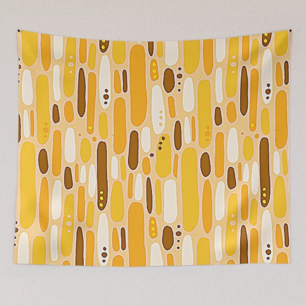 Item preview, Mid-Century Modern Orange-Tangerine Playful Abstract Pattern designed and sold by DEC02.