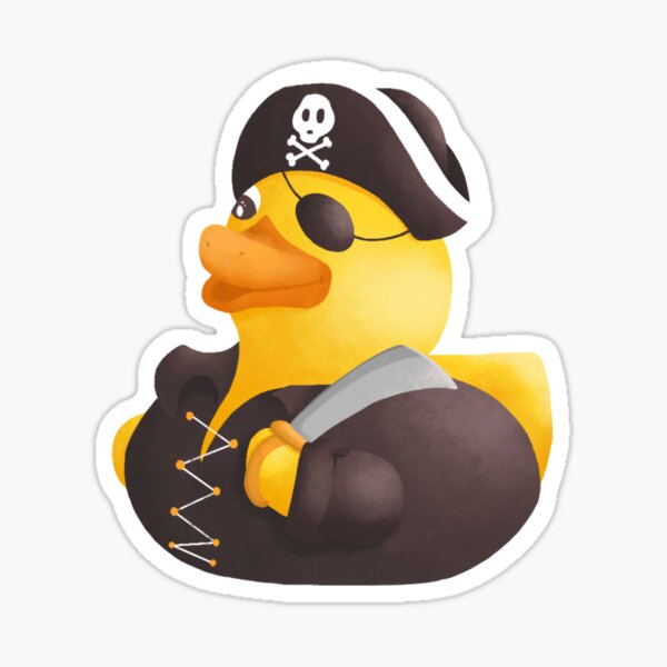 Pirate Rubber Duck Sticker