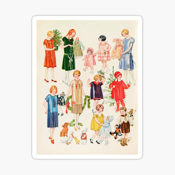 Item preview, Delineator Vintage Kids Fashion Illustrations 1924 designed and sold by LoveSeasonz.
