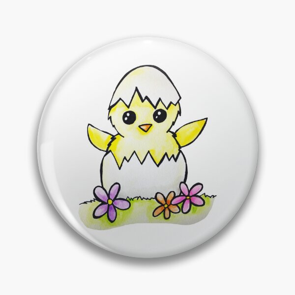 Item preview, Easter Chick Watercolor designed and sold by kmstudio.