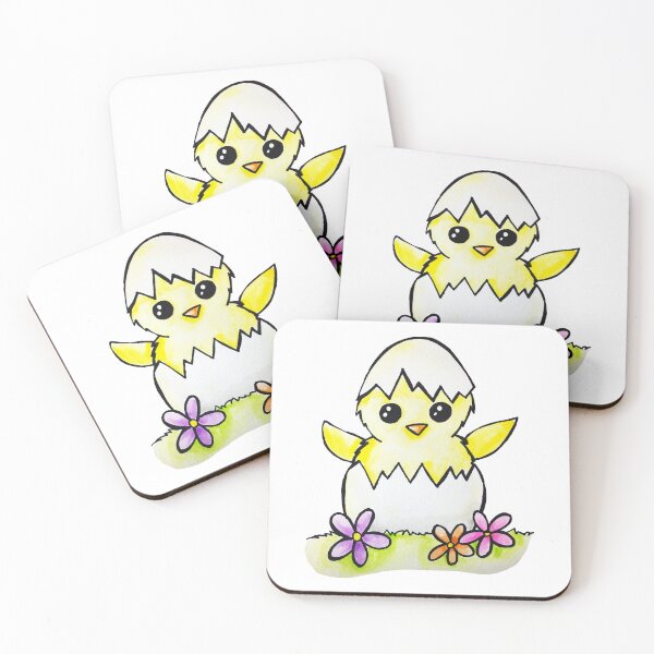 Item preview, Easter Chick Watercolor designed and sold by kmstudio.