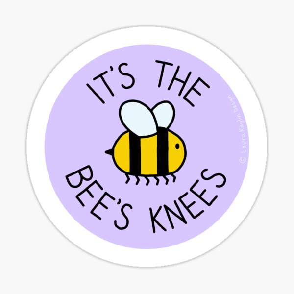 Artikel-Vorschau von IT'S THE BEES KNEES (Punny Pin/Sticker), designt und verkauft von laurakaylin.