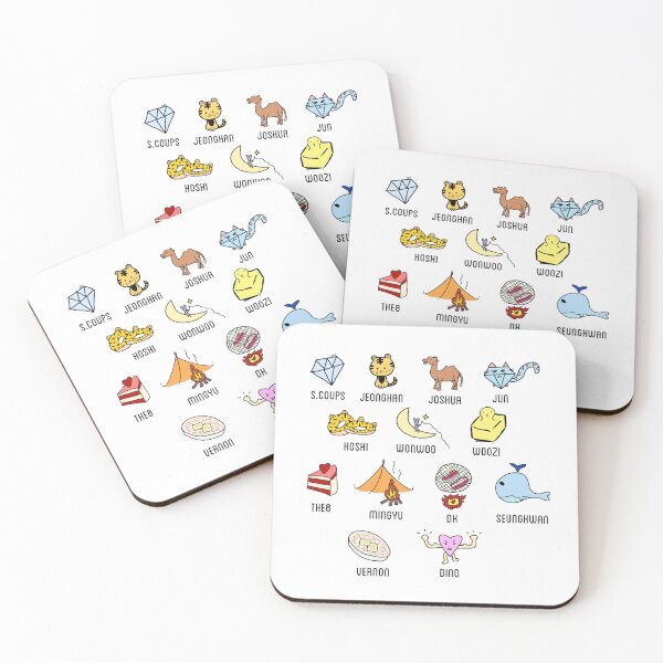 Item preview, SEVENTEEN cute drawings sheet designed and sold by kissywara.
