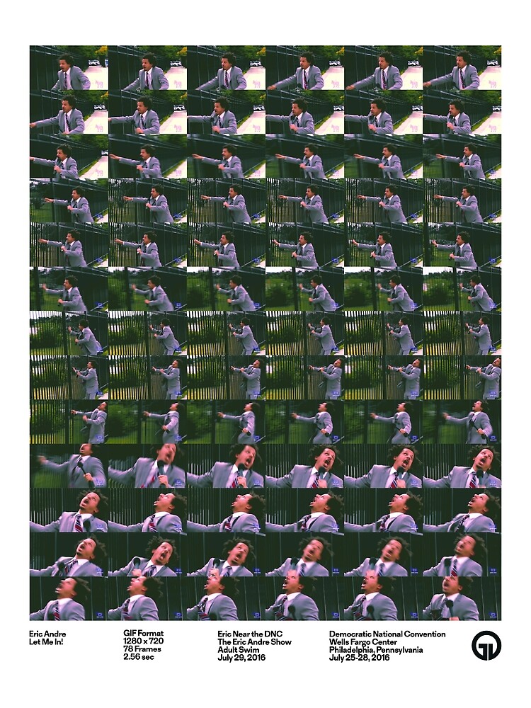  eric andre let me in gif sequential poster poster by geoffviolet