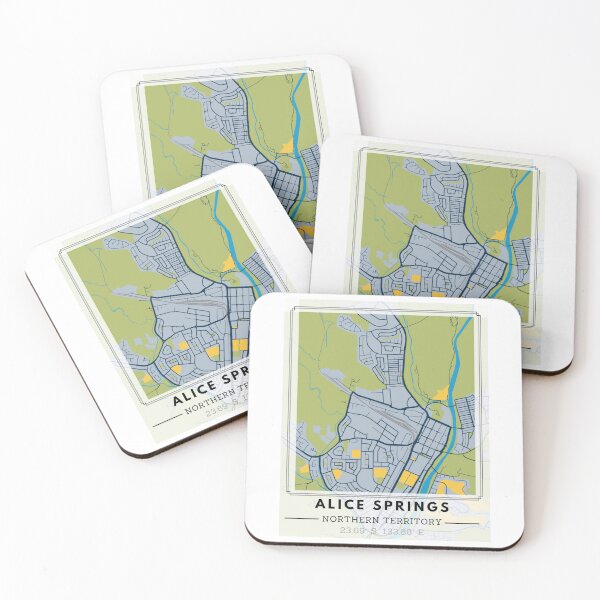 Item preview, Alice Springs Map designed and sold by PBSMondo.