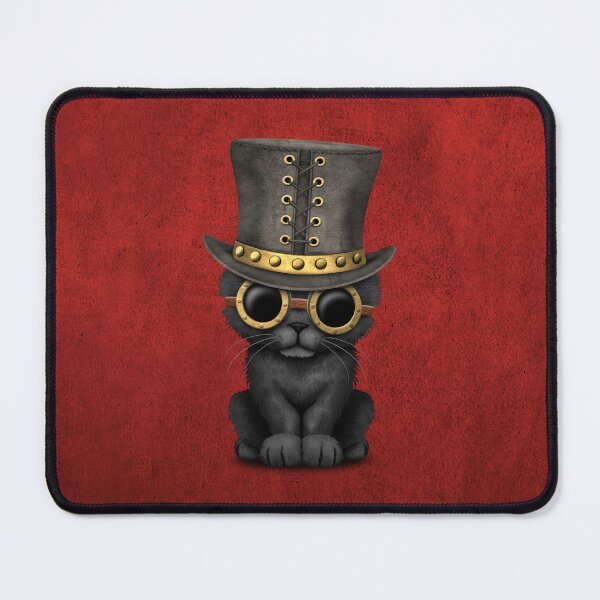 Item preview, Cute Steampunk Black Cat designed and sold by JeffBartels.
